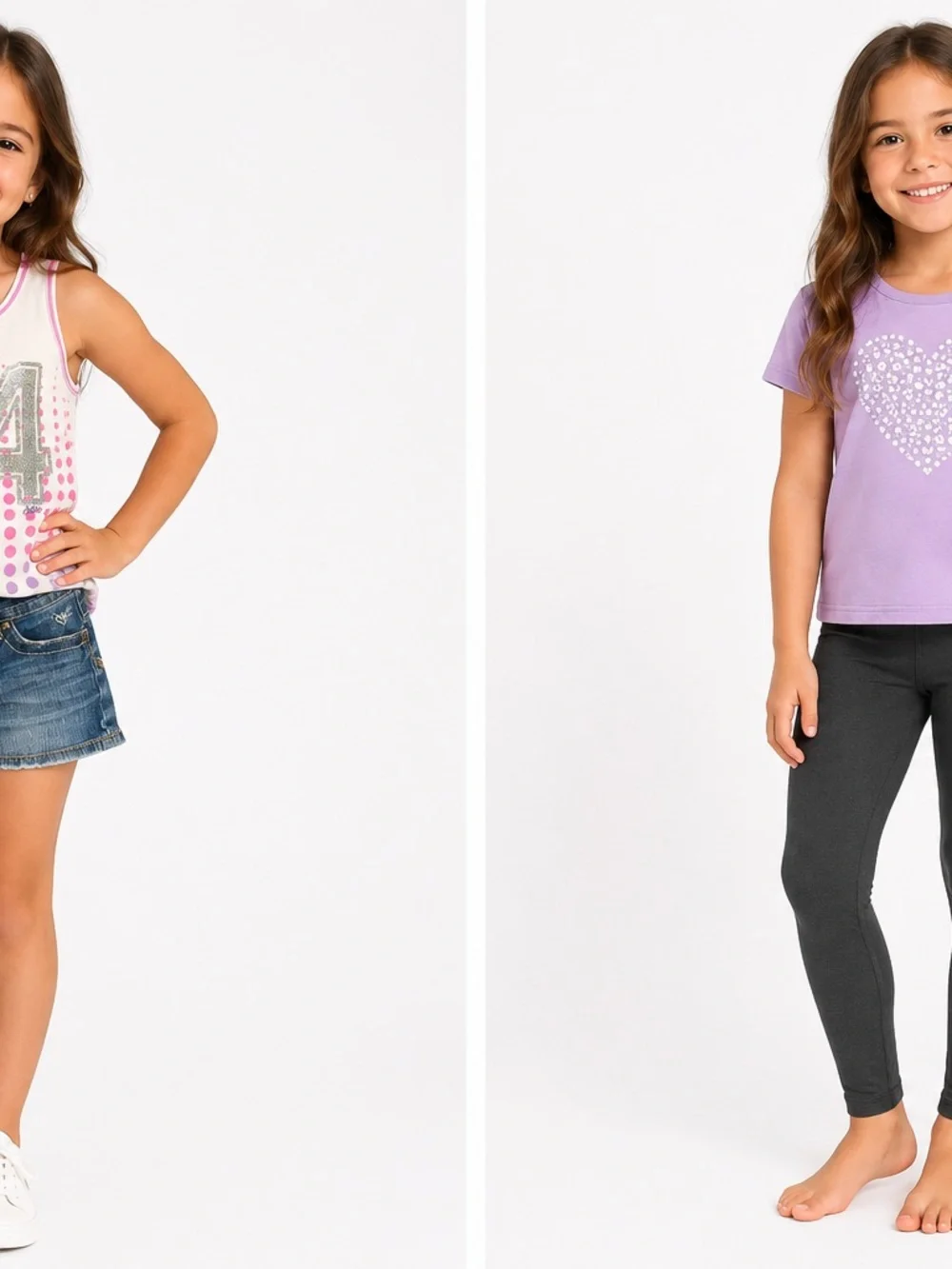 Justice Lot of 3, shorts, tank & leggings girls size 7 - 0517